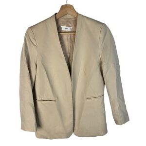 MNG Mango Cream Clasp Front Blazer Jacket 4